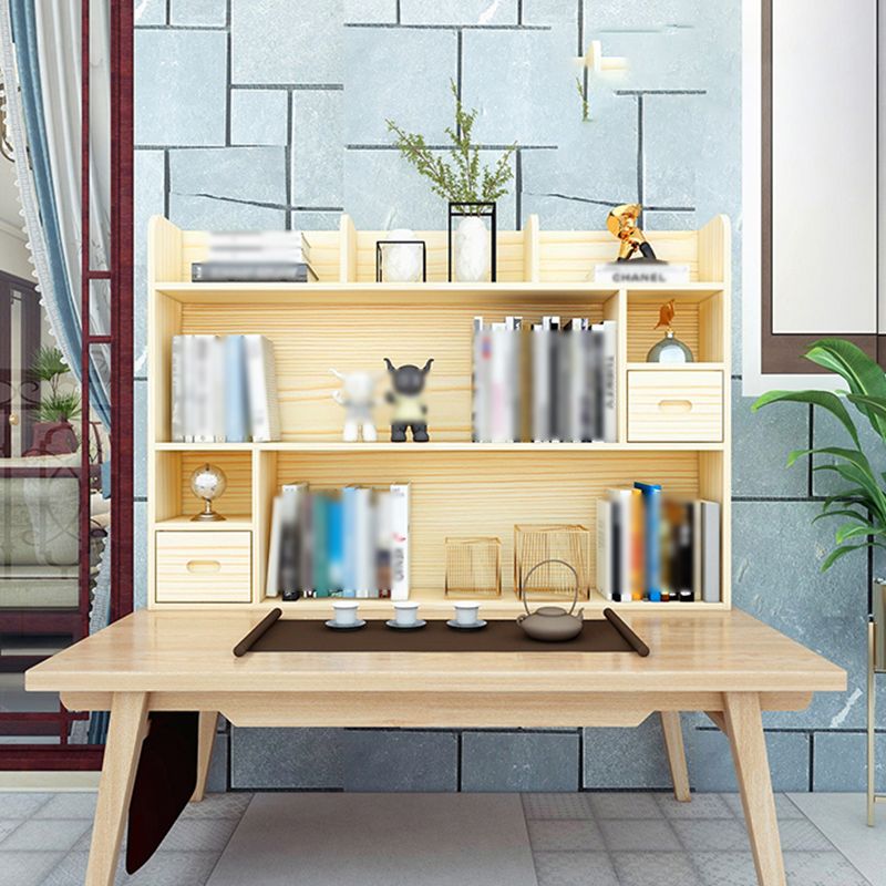 Natural Pine Wood Bookshelf Contemporary Horizontal Bookshelf Clearhalo 'Bookcases' 'furn' 'furn_bookcases' 'Furniture' 'furniture_bookcases' 'kitchen' 'kitchen_bookcases' 'Living Room Furniture' 'Office Furniture' 1200x1200_cd96c1de-594d-4f1b-aff4-5e8a031679a2