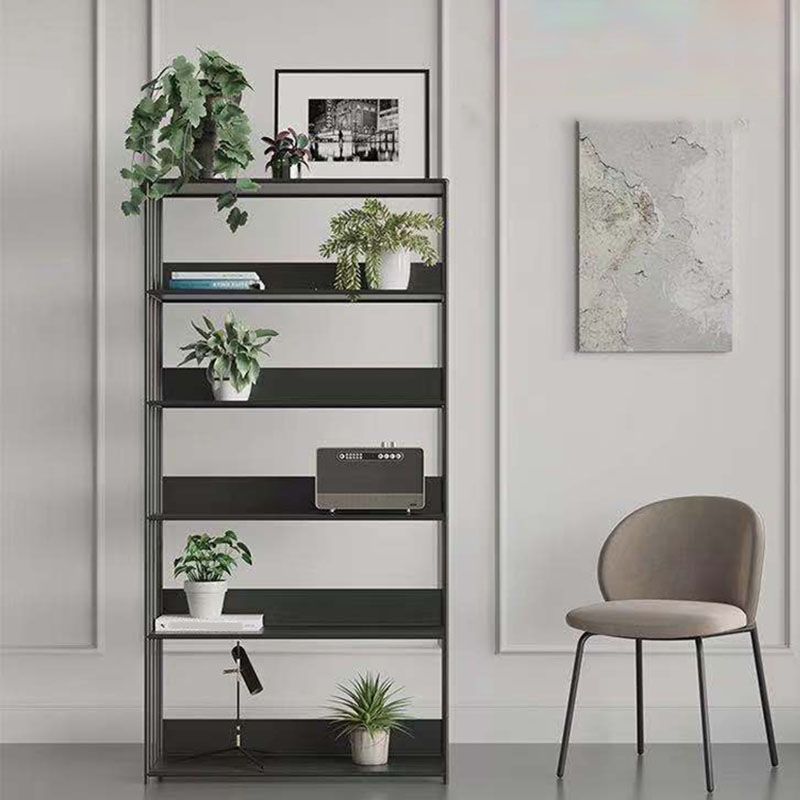 Modern Metal Bookshelf Standard Vertical Open Shelf Bookcase Clearhalo 'Bookcases' 'furn' 'furn_bookcases' 'Furniture' 'Office Furniture' 1200x1200_cd98251e-8b89-483c-aec0-2f90b9e4b2cb