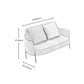 Contemporary Square Arm Standard Cotton Blend/Faux Leather Settee with Pillows Clearhalo 'furn' 'furn_sofas' 'Furniture' 'furniture_sofas' 'Living Room Furniture' 'Sofa' 'sofas' 1200x1200_cd985dc1-a1c4-4cd8-b23f-715f2f960706