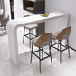 White Colour Bar Wine Table Wooden Counter Wine Table with Double Pedestal Base Clearhalo 'Bar Furniture' 'Bar Tables' 'bar_tables' 'furn' 'furn_bar_tables' 'Furniture' 'Kitchen & Dining Furniture' 1200x1200_cd9a6805-3f84-4e50-a1d2-c547cc851e8a