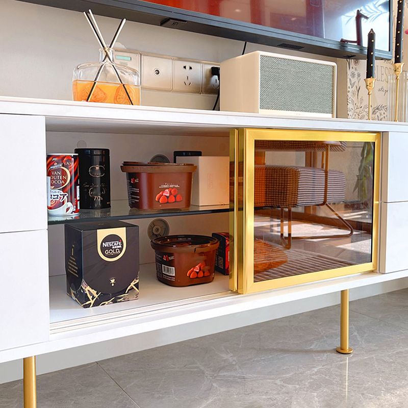 Glam Stone Stone TV stand 4 cassetti TV in stoccaggio chiuso