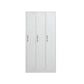Modern Style Wardrobe White Metal Wardrobe Closet with Locks