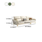 Faux lederen bank 37,40 "D x 37.40" H Flaar La Vared Arm Sofa voor woonkamer