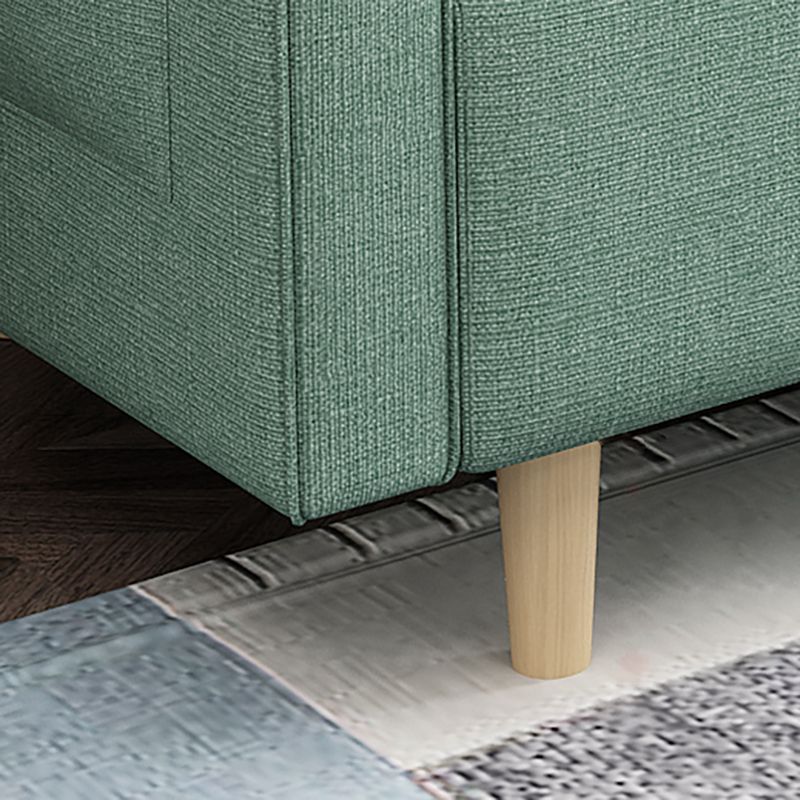 Square Arm Split Back Nordic Fabric 3-seat Sofa Spleeper Sofa 28.74" D x 35.43" H Clearhalo 'furn' 'furn_sofas' 'Furniture' 'furniture_sofas' 'kitchen' 'kitchen_sofas' 'Living Room Furniture' 'Sofa' 'sofas' 1200x1200_cda0010d-f760-4e61-a228-e116a4dd5207