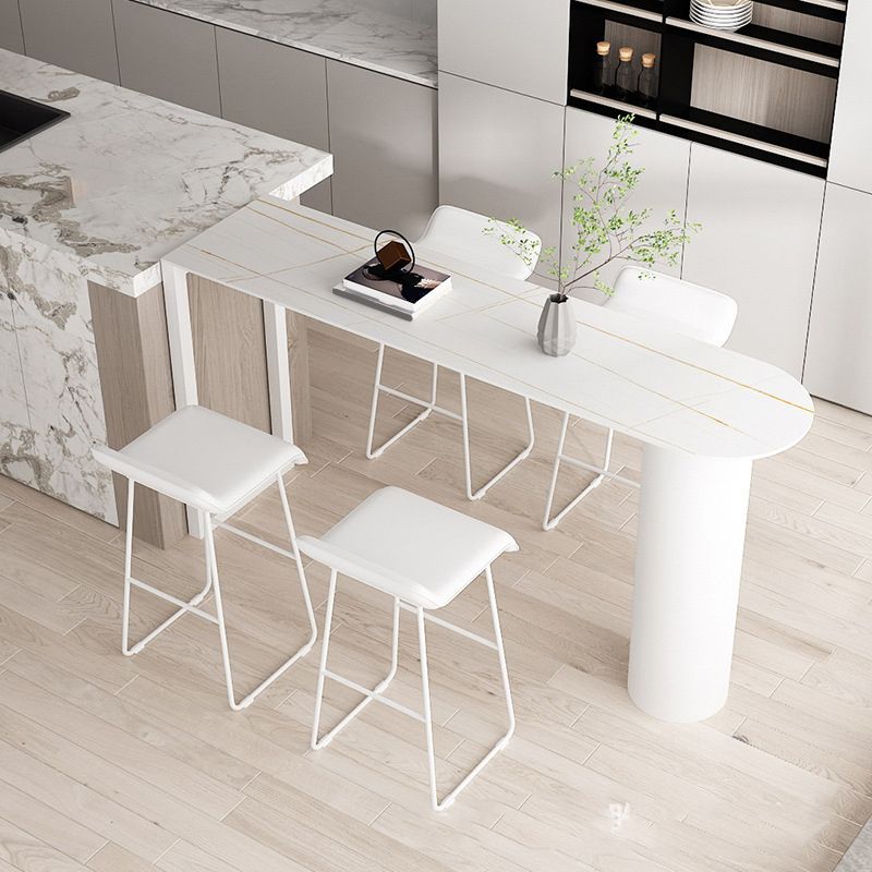 Modern Rectangle Bar Counter Table Stone Bar Counter Table for Home Clearhalo 'Bar Furniture' 'Bar Tables' 'bar_tables' 'furn' 'furn_bar_tables' 'Furniture' 'Kitchen & Dining Furniture' 1200x1200_cda16c9b-c0b8-43f4-89e2-737972b90218