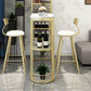 Modern Stone Bar Table Double Pedestal Bar Desk with Storage Shelf Clearhalo 'Bar Furniture' 'Bar Tables' 'bar_tables' 'furn' 'furn_bar_tables' 'Furniture' 'Kitchen & Dining Furniture' 1200x1200_cda1deb1-bb81-4471-8146-3979db937643