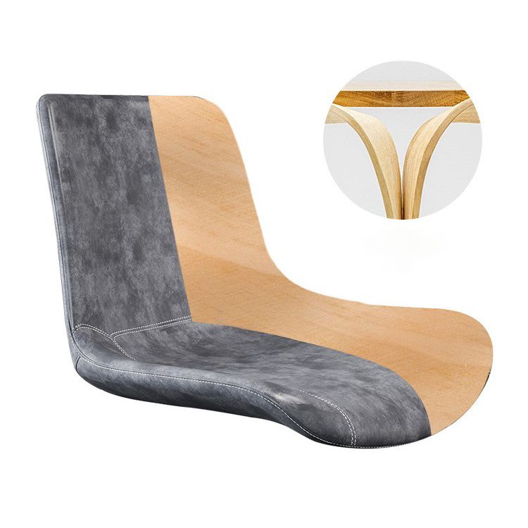 Upholstered Armless Dining Chairs Leather Solid Back Side Chairs with Metal Legs Clearhalo ' kitchen&dining_furn' 'Dining Chairs' 'Dining Tables & Seating' 'dining_chair' 'furn' 'furn_dining_chair' 'Furniture' 'furniture_dining_chair' 'Kitchen & Dining Furniture' 'kitchen' 1200x1200_cda20e43-38ff-4ec8-a4f9-55d878acf0dc