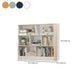 Floor Closed Back Bookshelf Modern Engineered Wood Shelf Bookcase for Home