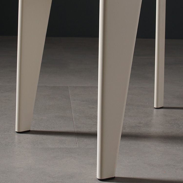 Contemporary Style Dining Room Chairs Metal Armless Chair with Wooden Legs Clearhalo ' kitchen&dining_furn' 'Dining Chairs' 'Dining Tables & Seating' 'dining_chair' 'Furniture' 'furniture_dining_chair' 'Kitchen & Dining Furniture' 'kitchen' 1200x1200_cda66c0a-d86e-4458-8316-62282d7d3a30