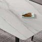 Industrial Style Home Sintered Stone Dining Table Rectangle Table with Metallic Base Clearhalo ' dining_table' 'Dining Tables & Seating' 'Dining Tables' 'furn' 'furn_dining_table' 'Furniture' 'furniture_dining_table' 'Kitchen & Dining Furniture' 'kitchen&dining_furn' 'kitchen' 'kitchen_dining_table' 1200x1200_cda75e49-45ed-4033-af4b-c7114eabfa1e