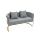 Contemporary 27.55" H Metal Frame Solid Color Velvet Tuxedo Arm Sofa Clearhalo 'furn' 'furn_sofas' 'Furniture' 'Living Room Furniture' 'Sofa' 'sofas' 1200x1200_cda81372-6a08-4a05-be69-8232269f23a2