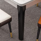 Mid-Century Sintered Stone Dining Table 4 Legs Base Rectangle Table for Home Clearhalo ' dining_table' 'Dining Tables & Seating' 'Dining Tables' 'furn' 'furn_dining_table' 'Furniture' 'furniture_dining_table' 'Kitchen & Dining Furniture' 'kitchen&dining_furn' 'kitchen' 'kitchen_dining_table' 1200x1200_cda89454-d768-45b2-bbf9-3d66e852c62d