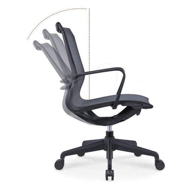 Modern Fixed Arm Conference Chair Office Ergonomic Mesh Task Chair Clearhalo 'furn' 'furn_office_chair' 'Furniture' 'Office Chairs' 'Office Furniture' 'office_chair' 1200x1200_cdad0436-268c-4bf0-bcb1-fe57d44cff8a