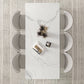 Contemporary Style 1/2/4/5/7 Pieces Dining Chairs Set Rectangle Stone Furniture in White