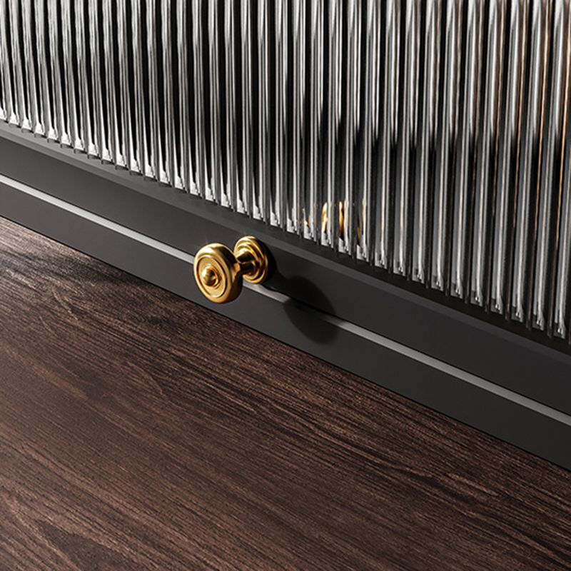 Curio Curio Curio Curio Porte in vetro Armadio in metallo con porte