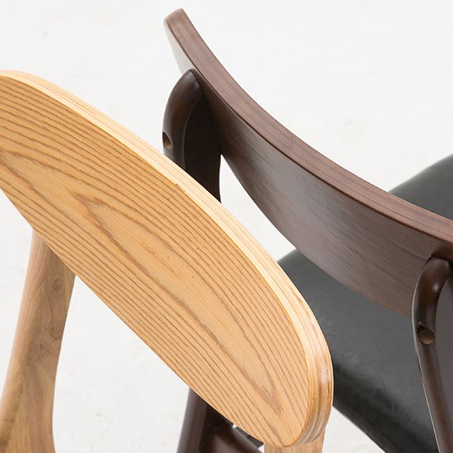 Contemporary Home Side Chair Upholstered Open Back Wood Dining Room Chair Clearhalo ' kitchen&dining_furn' 'Dining Chairs' 'Dining Tables & Seating' 'dining_chair' 'furn' 'furn_dining_chair' 'Furniture' 'furniture_dining_chair' 'Kitchen & Dining Furniture' 'kitchen' 1200x1200_cdaefe9d-b5fa-4a1c-b043-526a42b7a0f2