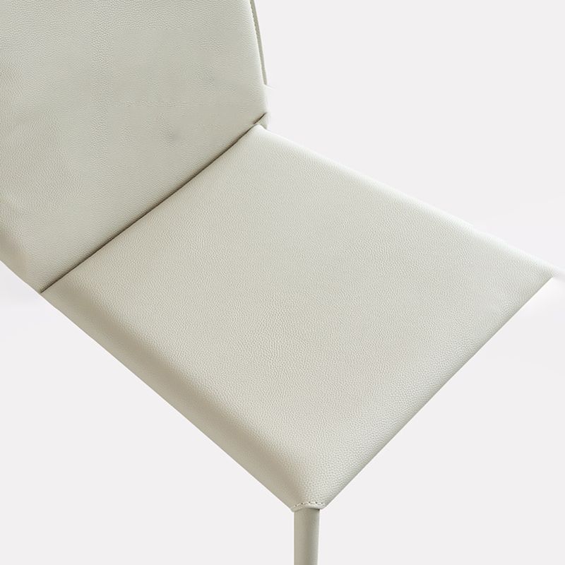 Silla de cuero moderna sólida sólida para comedor para comedor