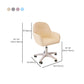 Modern Office Chair No Distressing Armless Ergonomic Chair with Wheels