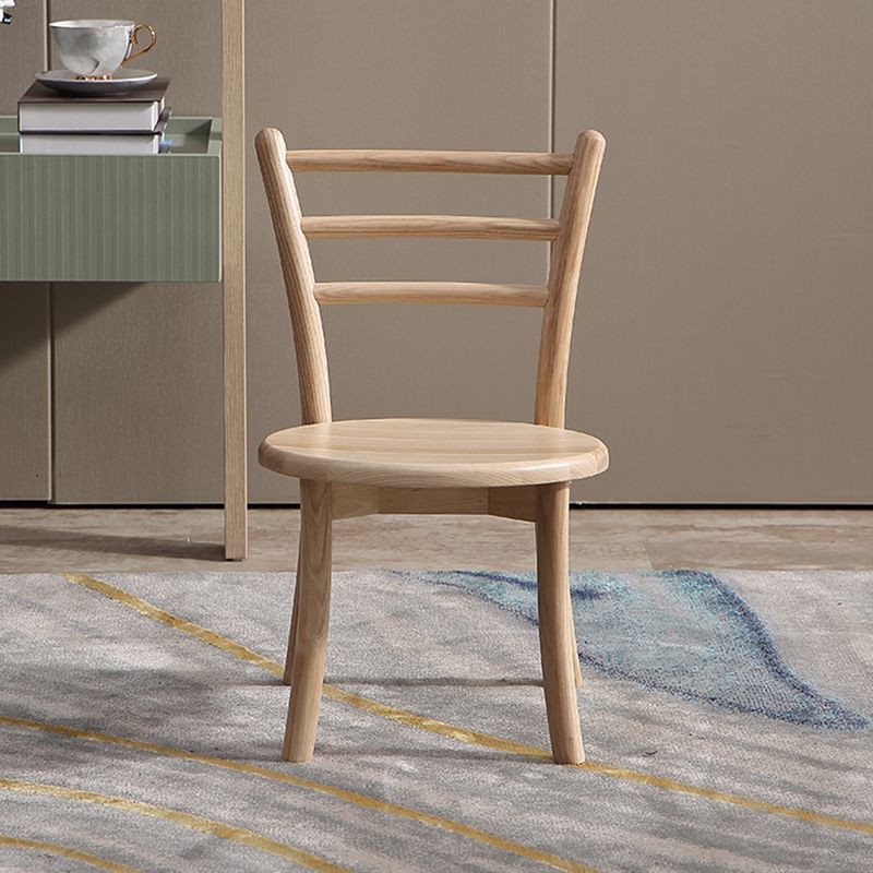 Contemporary Style Wooden Dining Chair Kitchen Dining Armless Side Chairs