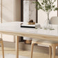Contemporary Furniture Rectangle Stone Dining Room Table for Kitchen Clearhalo 'Dining Tables & Seating' 'Dining Tables' 'dining_table' 'furn' 'furn_dining_table' 'Furniture' 'Kitchen & Dining Furniture' 1200x1200_cdb23f3e-b978-4d77-9b5d-d2ac93af7464