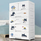 Eigentijdse garderobe witte kleur plastic garderobe kast met laden