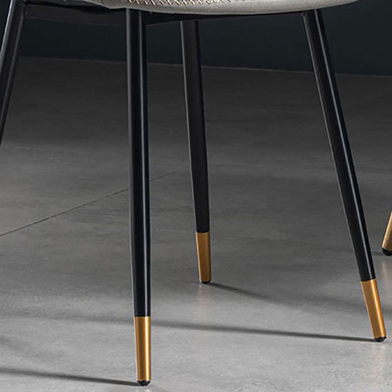 Modern Style Chair Dining Armless Chair with Metal Legs for Kitchen Clearhalo ' kitchen&dining_furn' 'Dining Chairs' 'Dining Tables & Seating' 'dining_chair' 'furn' 'furn_dining_chair' 'Furniture' 'furniture_dining_chair' 'Kitchen & Dining Furniture' 'kitchen' 1200x1200_cdb63d34-8b3c-4c3a-a226-02324581b9af