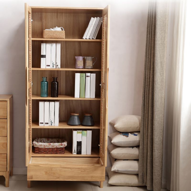 76.77" Tall Wood 1 - Drawer Accent Chest 2 Door Accent Cabinet Clearhalo 'Cabinets & Chests' 'cabinets_chests' 'furn' 'furn_cabinets_chests' 'Furniture' 'Living Room Furniture' 1200x1200_cdb6ba10-987f-4094-a88f-232685bae8aa