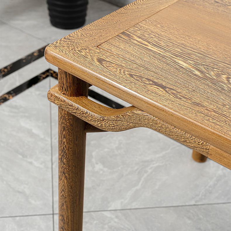 Traditional Style Solid Wood Dining Set with Rectangle Shape Table and 4 Legs Base Clearhalo 'Dining Room Sets' 'Dining Tables & Seating' 'dining_room_set' 'furn' 'furn_dining_room_set' 'Furniture' 'furniture_dining_room_set' 'Kitchen & Dining Furniture' 'kitchen&dining_furn' 'kitchen' 1200x1200_cdb92a02-3886-4a7a-82bc-2cb11af808f0