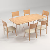 Ensemble de restauration moderne 1/3/5/7 PCS Table à manger et chaise sans bras