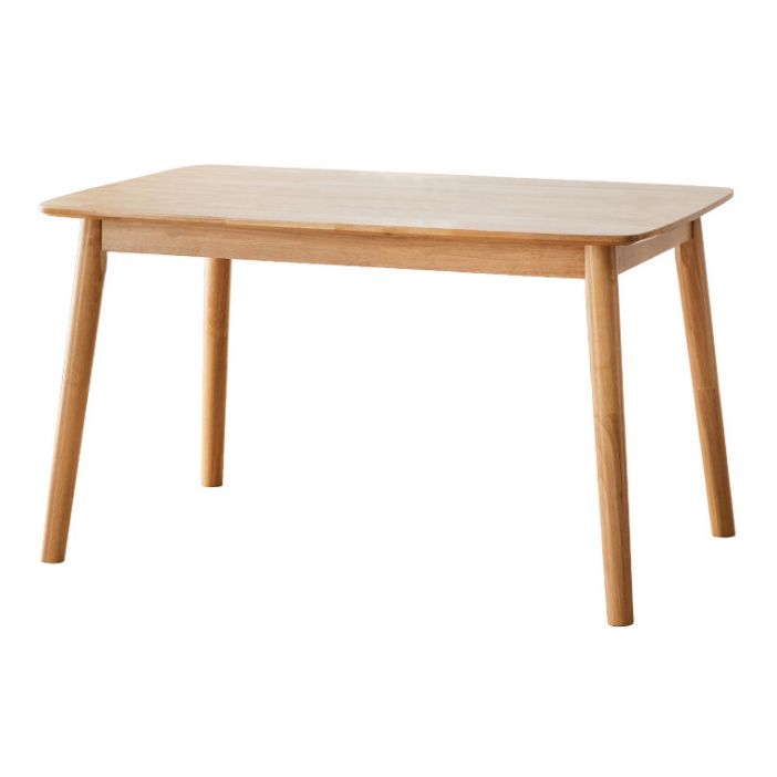 Contemporary Solid Wood Rectangle Shape Dining Table Kitchen Dining Table with 4 Legs Clearhalo ' dining_table' 'Dining Tables & Seating' 'Dining Tables' 'Furniture' 'furniture_dining_table' 'Kitchen & Dining Furniture' 'kitchen&dining_furn' 'kitchen' 'kitchen_dining_table' 1200x1200_cdbd5172-7510-4115-b7fc-989a1e87a1cf