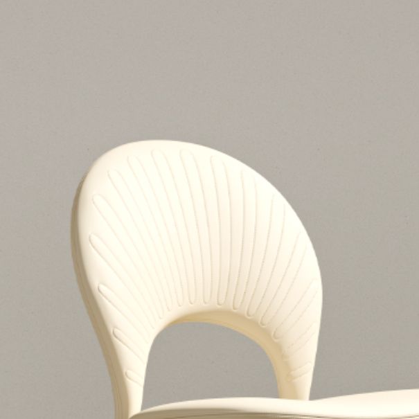 Piernas blancas silla de comedor tapizada contemporánea para el hogar