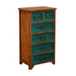 13.77" Wide Accent Chest with Drawers Mid-Century Modern Rectangle Chest