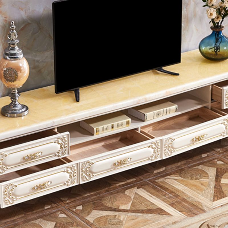 White Oak Media Console Contemporary Open Storage TV Console Clearhalo 'furn' 'furn_tv_stands_entertainment_centers' 'Furniture' 'Living Room Furniture' 'TV Stands & Entertainment Centers' 'TV Stands & Media Storage Furniture' 'tv_stands_entertainment_centers' 1200x1200_cdc1aec0-4804-4118-9581-e1279a396f31