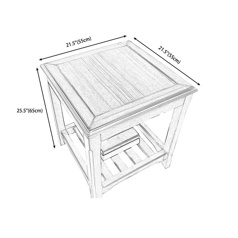 Traditional Ashwood Side End Table Lacquered Sofa End Table for Living Room Clearhalo 'Coffee & Accent Tables' 'End & Side Tables' 'end_side_table' 'end_side_tables' 'furn' 'furn_end_side_tables' 'Furniture' 'furniture_end_side_table' 'Living Room Furniture' 1200x1200_cdc22224-66da-4388-8e4e-72e7fa87756d