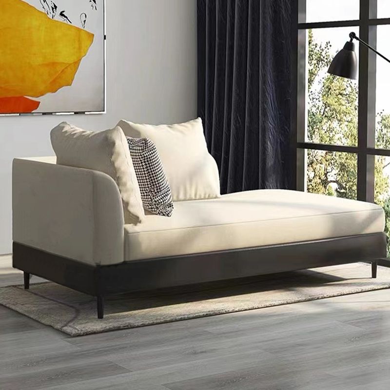 Modern Style Living Room Chaise Square Arms Upholstered Chaise Lounge Clearhalo 'Chairs & Seating' 'Chaise Lounge' 'chaise_lounge' 'furn' 'furn_chaise_lounge' 'Furniture' 'Living Room Furniture' 1200x1200_cdc2ba3d-1bdc-41bf-83fb-f6246837e798