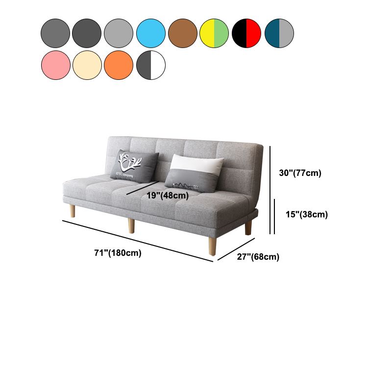 コンテンポラリービスケットバックコンバーチブルアームレスの静止ソファ