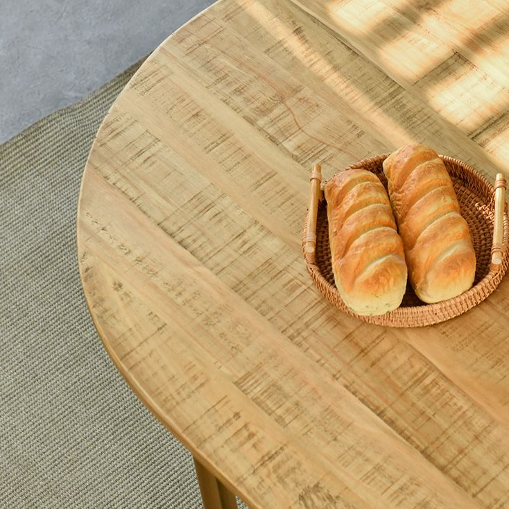 Contemporary Solid Wood Khaki Dining Table Oval Shape Standard Dining Table for Kitchen Clearhalo ' dining_table' 'Dining Tables & Seating' 'Dining Tables' 'furn' 'furn_dining_table' 'Furniture' 'furniture_dining_table' 'Kitchen & Dining Furniture' 'kitchen&dining_furn' 'kitchen' 'kitchen_dining_table' 1200x1200_cdc40856-9598-45de-a206-86ad3da3bc5a