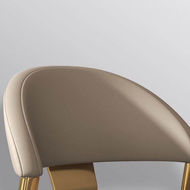 Sedia laterale senza braccio della sala da pranzo sedia da pranzo in pelle finta