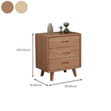 Contemporary Solid Wood Storage Chest Bedroom Vertical Chest with Drawers