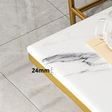 Metal Traditional Luxury Rectangle Table Sintered Stone Top Table with Trestle Base Clearhalo ' dining_table' 'Dining Tables & Seating' 'Dining Tables' 'furn' 'furn_dining_table' 'Furniture' 'furniture_dining_table' 'Kitchen & Dining Furniture' 'kitchen&dining_furn' 'kitchen' 'kitchen_dining_table' 1200x1200_cdc9390c-1d0e-4287-8470-907c34e56438