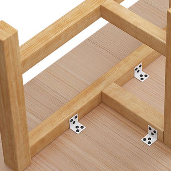 Mesa de reunión de madera sólida de pino escritorio de oficina rectangular de estilo moderno