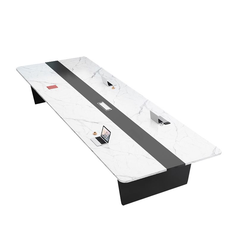 Scrivania di scrittura in stile industriale Curve Cable Management Office Desk