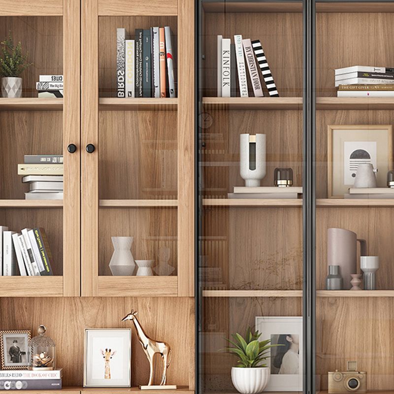 Solid Wood Bookcase Contemporary Style Bookshelf for Home Office Study Room Clearhalo 'Bookcases' 'furn' 'furn_bookcases' 'Furniture' 'Office Furniture' 1200x1200_cdca9a0d-f648-4973-b93c-250125a9fc1e