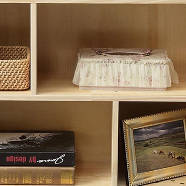 Estante de la estantería escandinava estante de libros estándar con estantes rectangulares