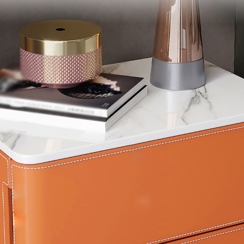 Tavolo di sideboard in pietra con cassetti in legno massiccio e deposito per soggiorno