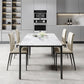 Rectangle Industrial Dining Table Sintered Stone Fixed Table with 4 Metal Legs Clearhalo ' dining_table' 'Dining Tables & Seating' 'Dining Tables' 'furn' 'furn_dining_table' 'Furniture' 'furniture_dining_table' 'Kitchen & Dining Furniture' 'kitchen&dining_furn' 'kitchen' 'kitchen_dining_table' 1200x1200_cdcfd3ed-2c1d-430a-813c-c46936e8ed81