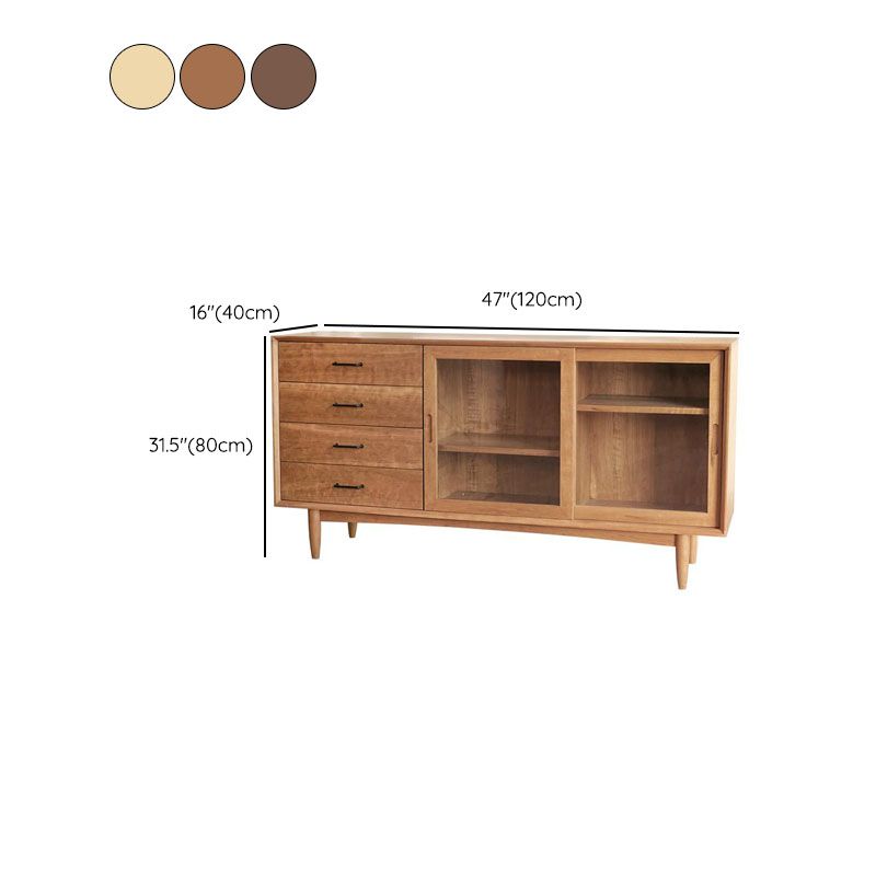 Server buffet in legno a buffet glam con armadi e cassetti