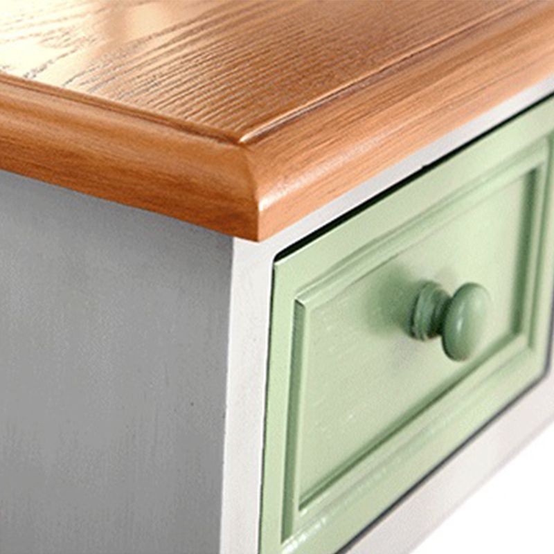 Rangement de rangement en bois rétro Rentage de chambre à coucher coffre de rangement avec tiroirs