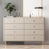 Glam Stone Storage Chest Home Horizontal Chest with Metal Legs Clearhalo 'Bedroom Furniture' 'Dressers & Chests' 'dressers_chests' 'furn' 'furn_dressers_chests' 'Furniture' 1200x1200_cdd1f4df-84ca-4cf3-a860-064c2698b69b
