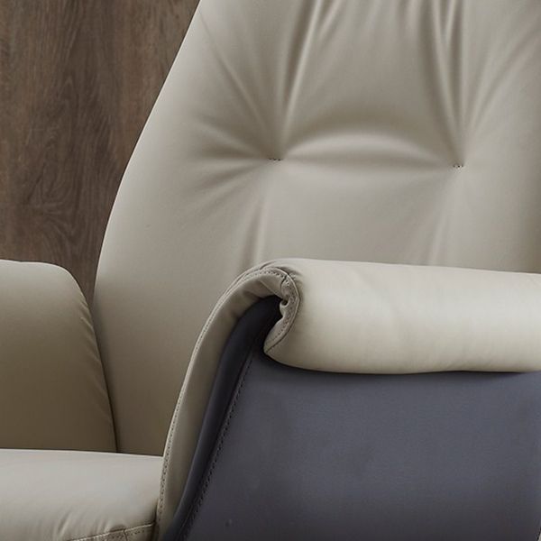 Marco de metal cromado silla de tareas moderna silla de escritorio ejecutivo con espalda alta